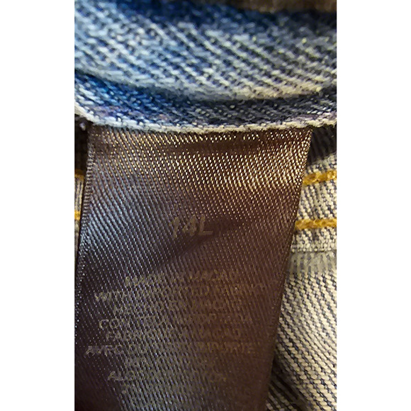 Liz Claiborne Women’s Jeans Straight Leg Blue Denim Mid Rise Size 14 Long - Picture 4 of 13